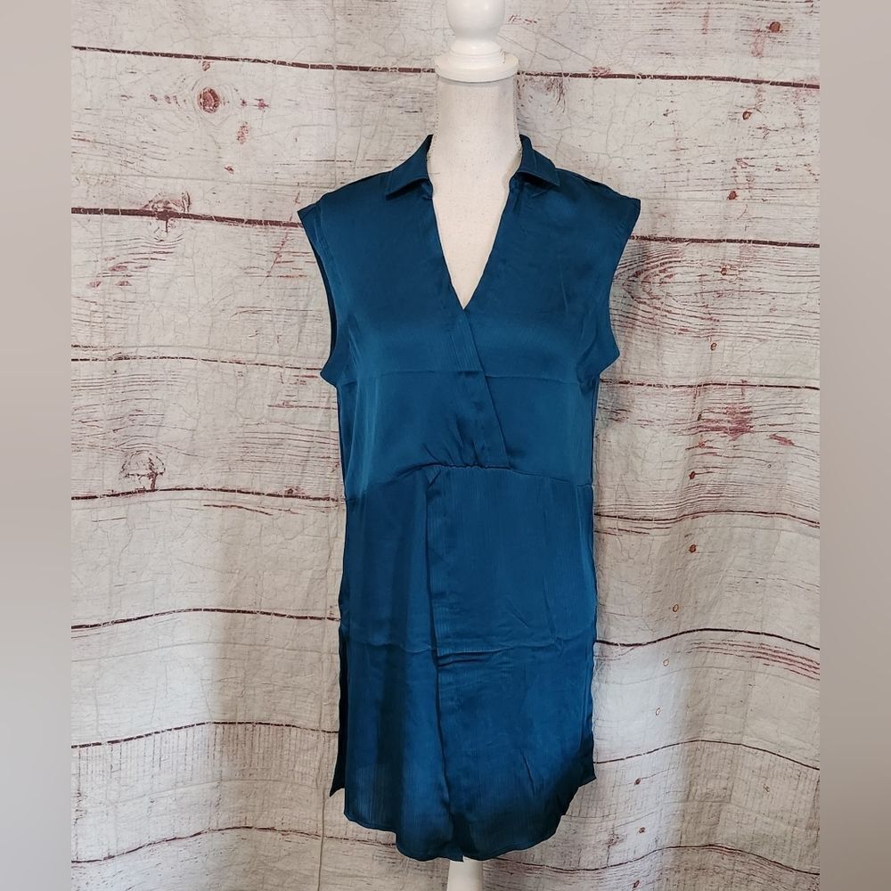 Joie Satin V Neck Sleeveless Tunic/Mini Dress Size‎ Small NWT